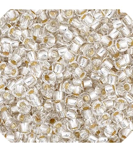 Amazon.com: Seed Beads 11/0 Czech Silver Lined Crystal (one hank pack)